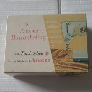 Vintage Singer Automatic Buttonholing Kit With Singer Touch & Sew (161829)